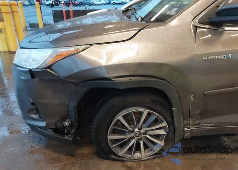 2017 Toyota Highlander Hybrid Xle из США, поврежденный, VIN 5TDJGRFH5HS030248